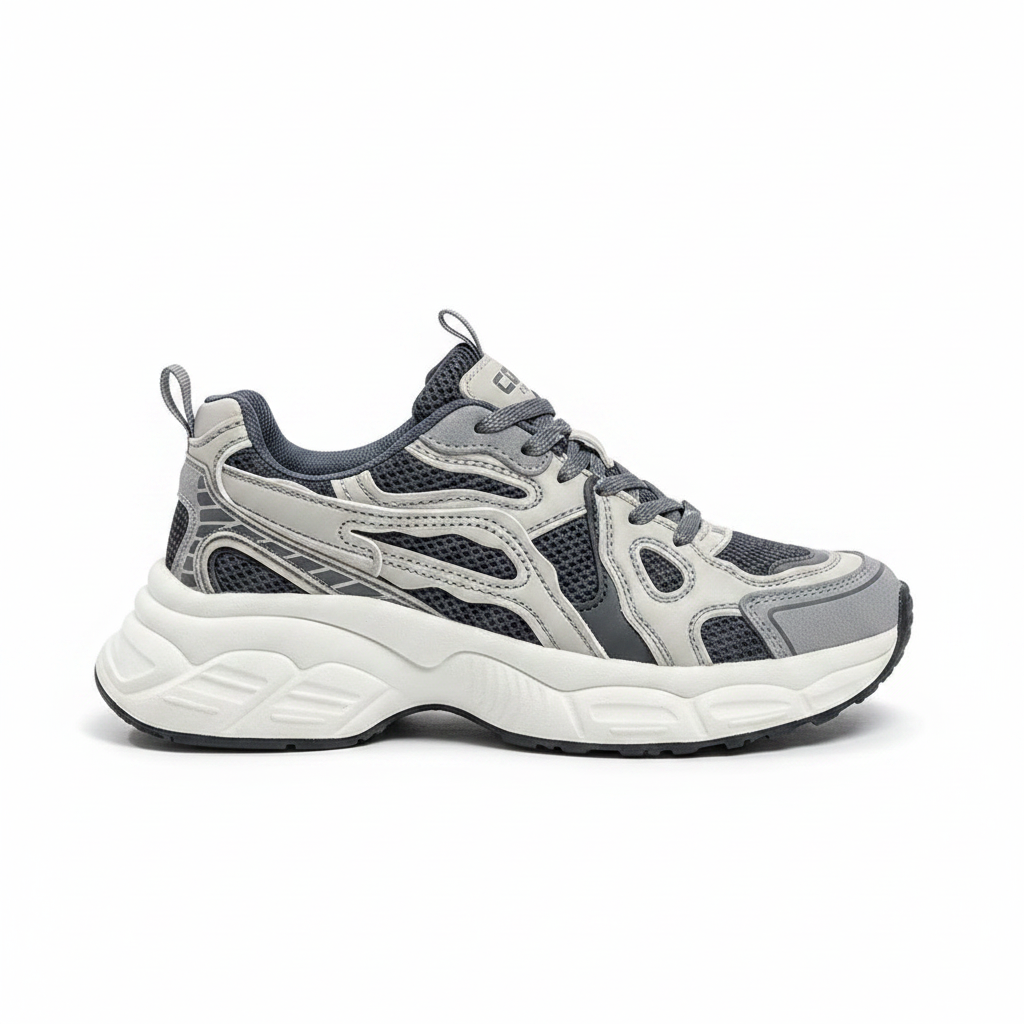 Urban Flow Sneakers gris navy - fond blanc