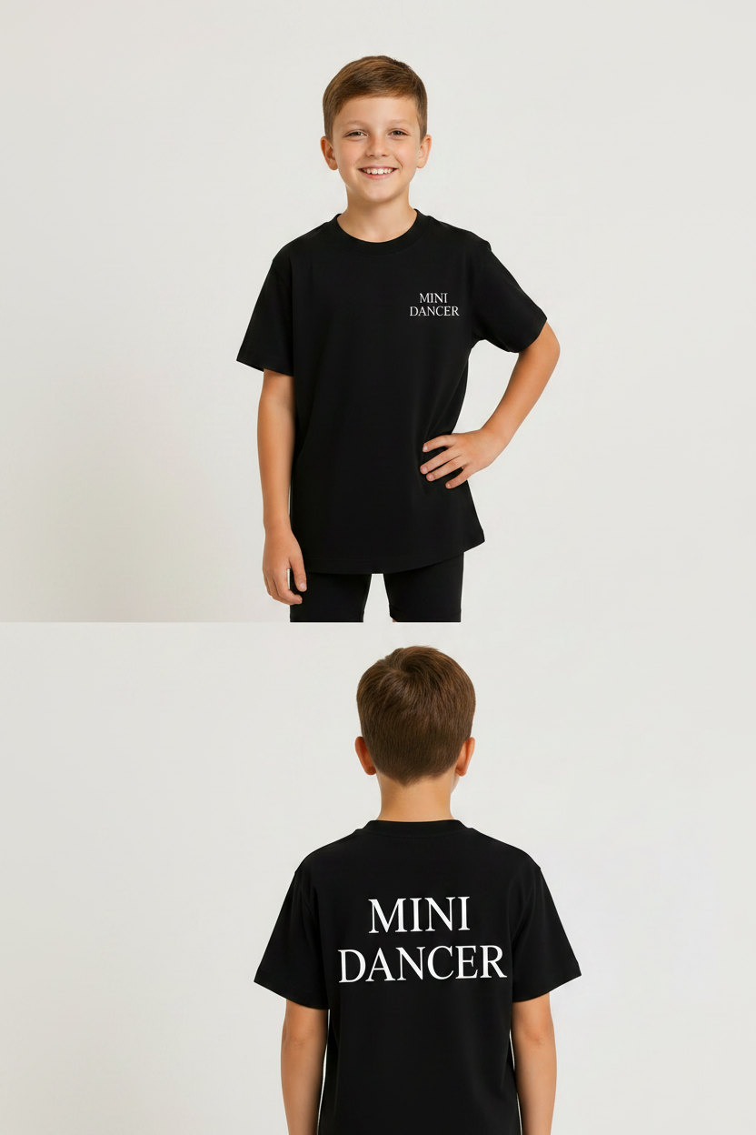 T-shirt MINI DANCER duo portrait garçon