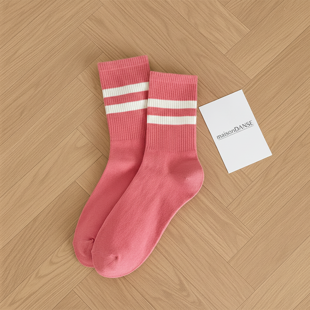 Chaussettes rose - carte maisonDANSE