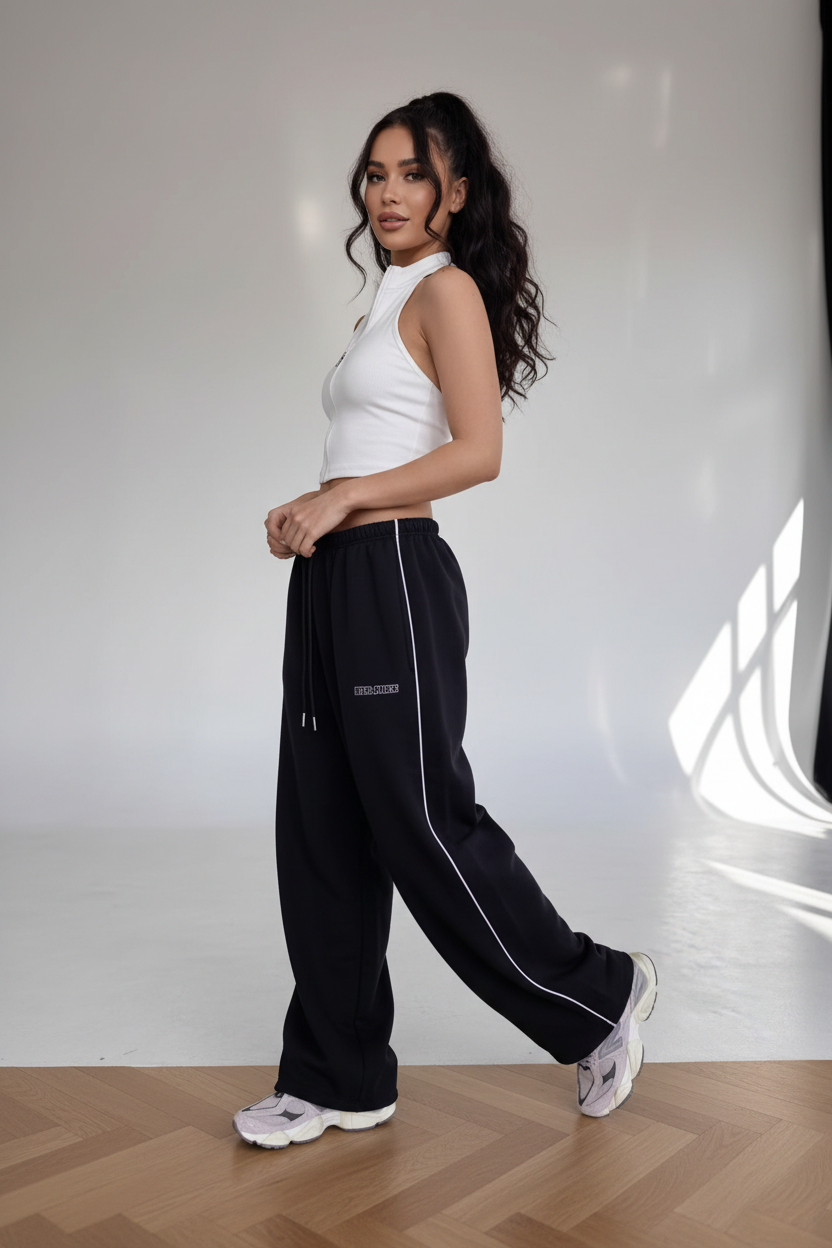 Jogging noir - pose walking