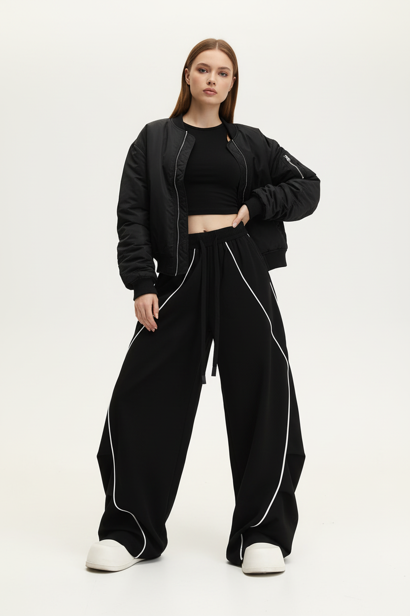 Mannequin en pantalon bandes réfléchissantes avec bomber