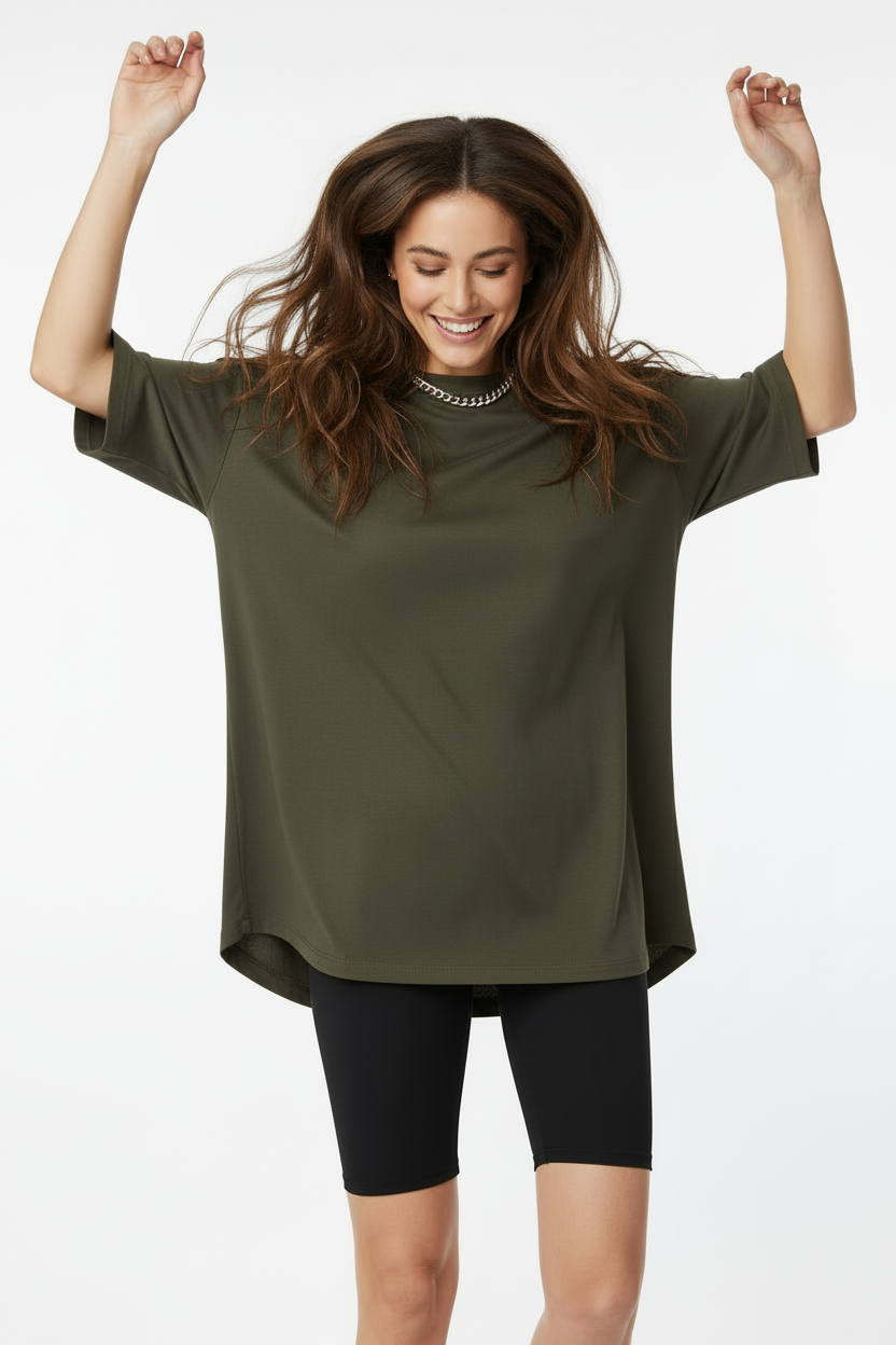 T-shirt oversized kaki