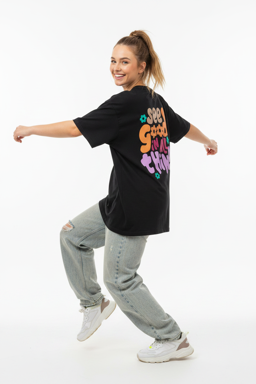 T-shirt See Good noir danse