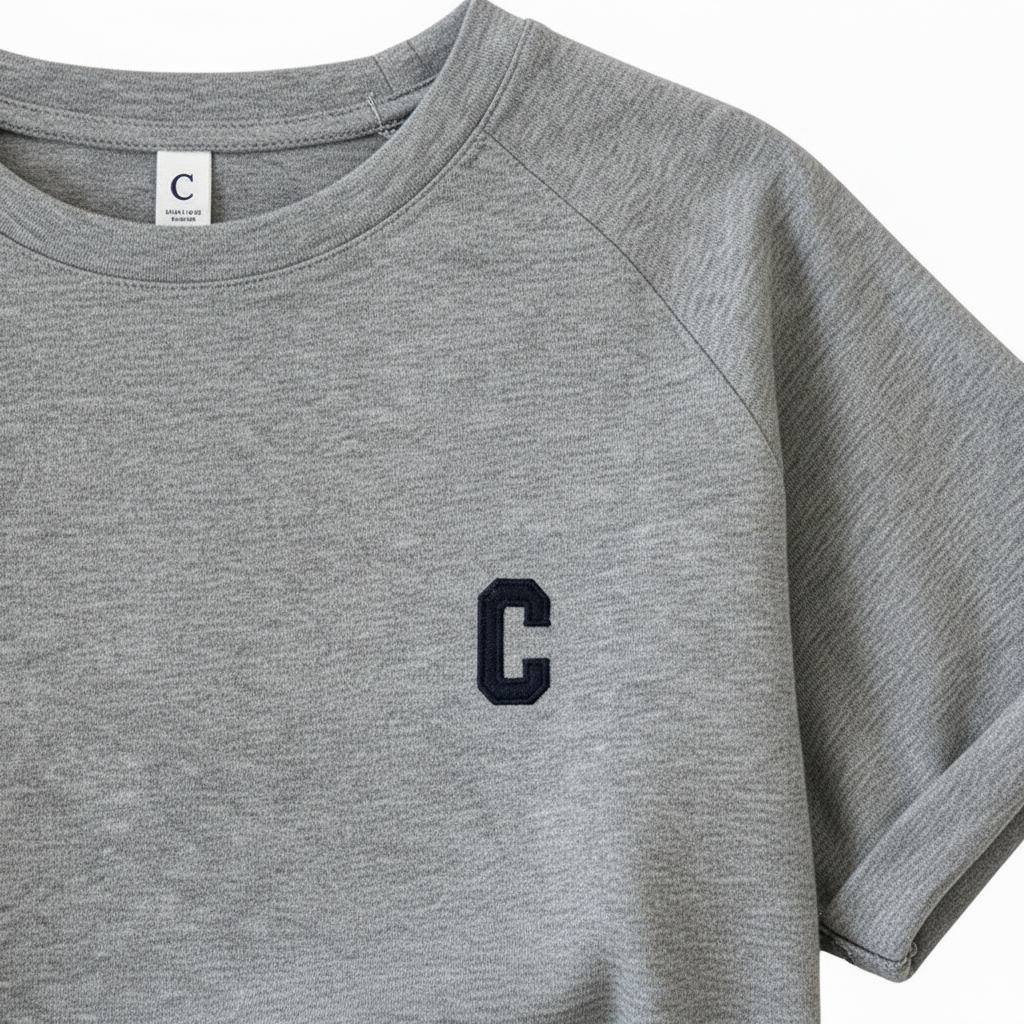 Zoom broderie C gris