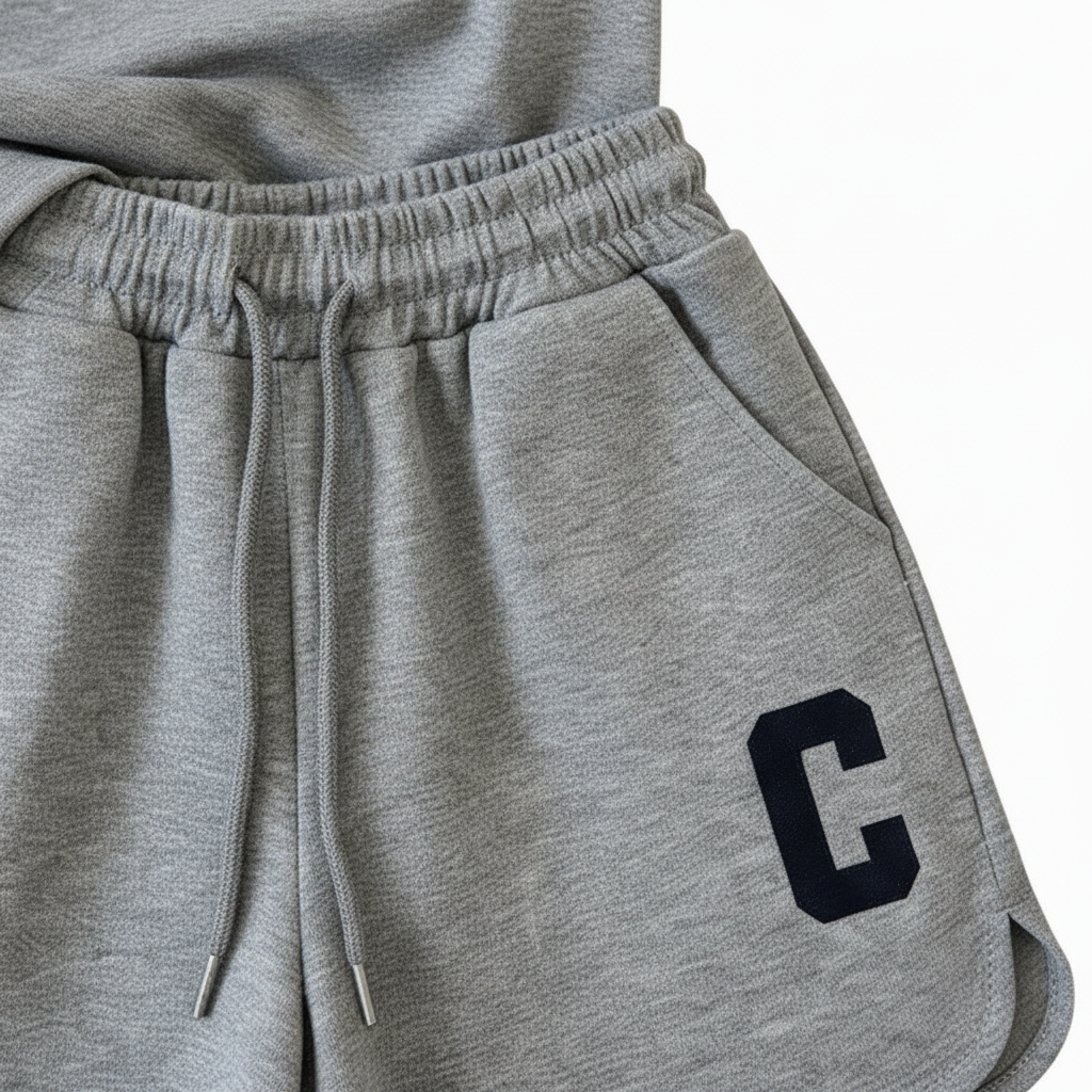 Zoom short gris